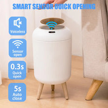 Load image into Gallery viewer, Motion Sensor Trash Can Small Plastic Smart Bin Hands Free