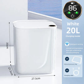 Smart Sensor Trash Can 20L Type C Rechargeable Bathroom