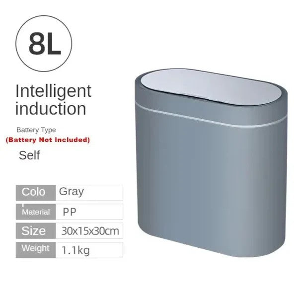 Sensor Trash Can Touchless 8L Kitchen Bathroom Bin Compact
