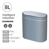 Sensor Trash Can Touchless 8L Kitchen Bathroom Bin Compact