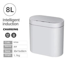 Load image into Gallery viewer, Sensor Trash Can Touchless 8L Kitchen Bathroom Bin Compact