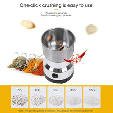 Load image into Gallery viewer, Coffee Grinder Mini Electric Stainless Ultrafine 300ml