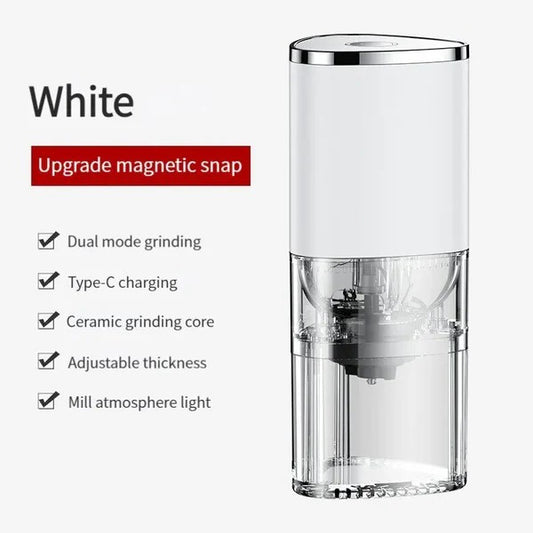 Coffee Grinder USB C Rechargeable Portable Electric Grinder Ceramic Core